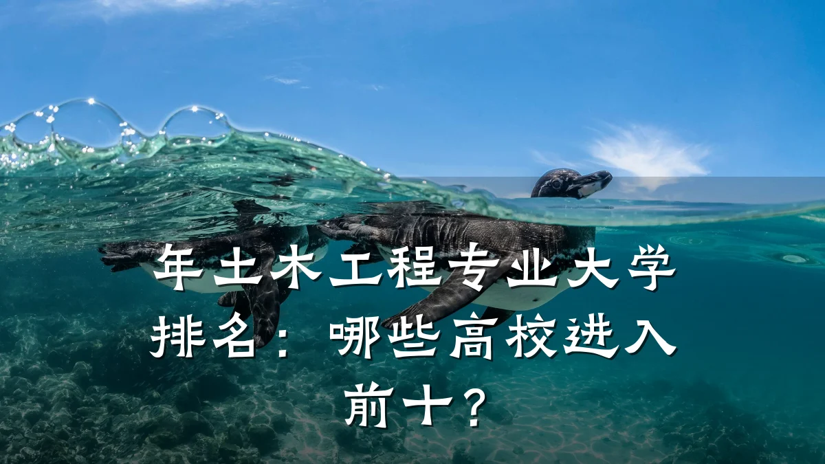 年土木工程专业大学排名:哪些高校进入前十?