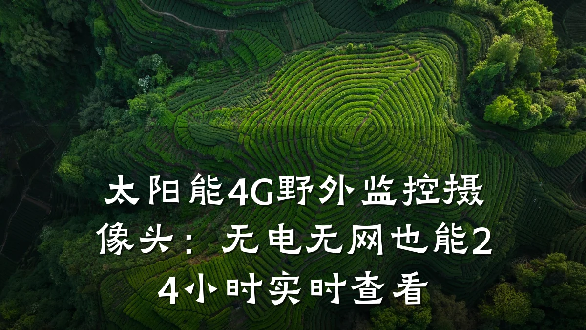 太阳能4G野外监控摄像头:无电无网也能24小时实时查看