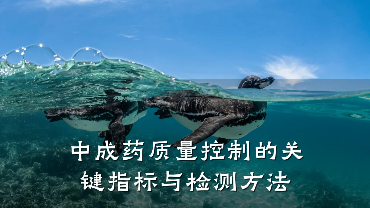中成药质量控制的关键指标与检测方法