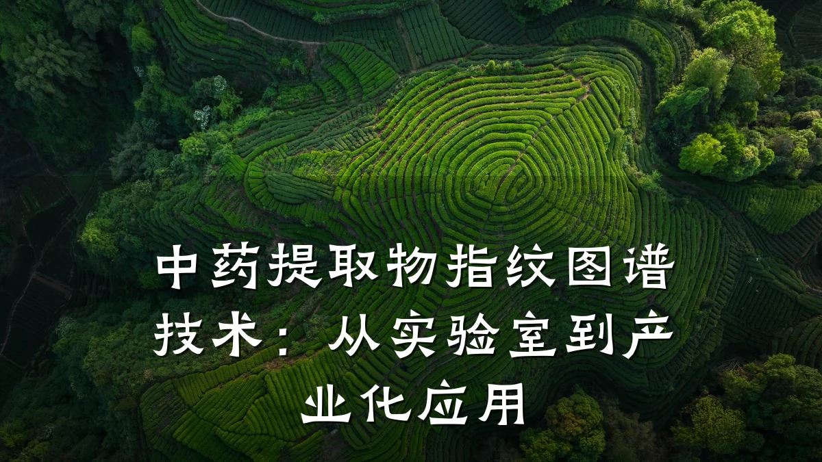 中药提取物指纹图谱技术：从实验室到产业化应用