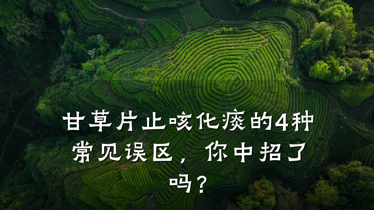 甘草片止咳化痰的4种常见误区，你中招了吗？