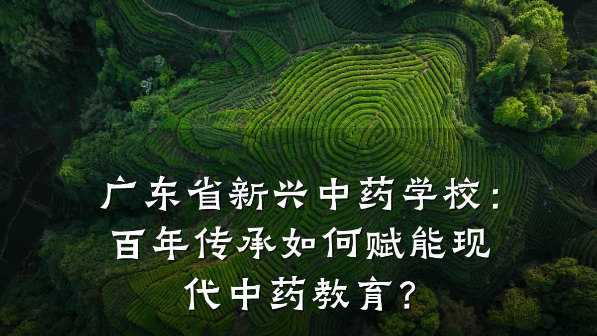 广东省新兴中药学校:百年传承如何赋能现代中药教育?