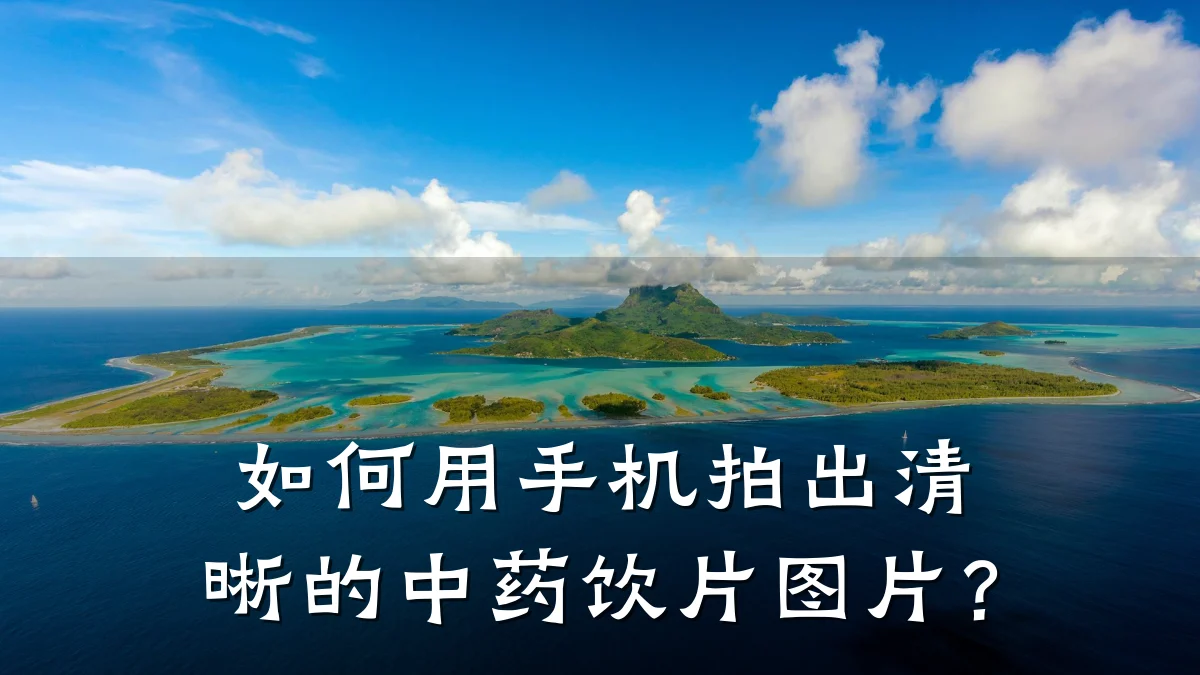 如何用手机拍出清晰的中药饮片图片?