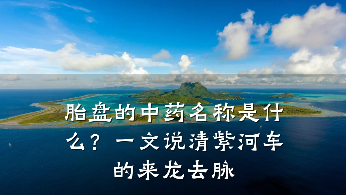 胎盘的中药名称是什么？一文说清紫河车的来龙去脉