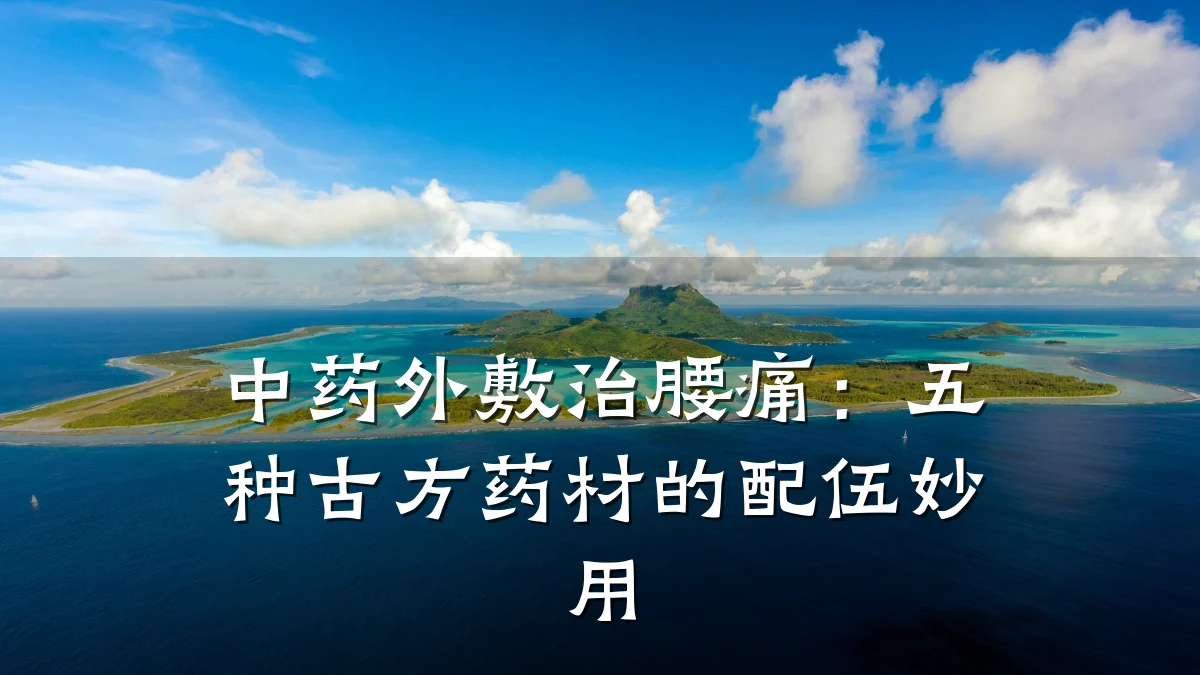 中药外敷治腰痛:五种古方药材的配伍妙用
