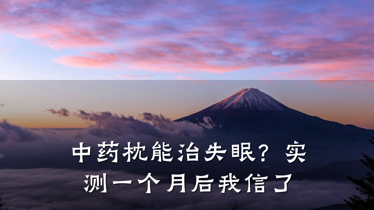 中药枕能治失眠?实测一个月后我信了