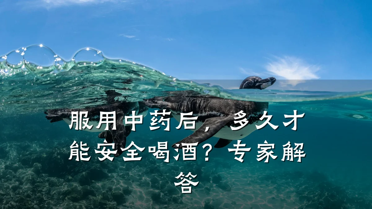 服用中药后，多久才能安全喝酒？专家解答