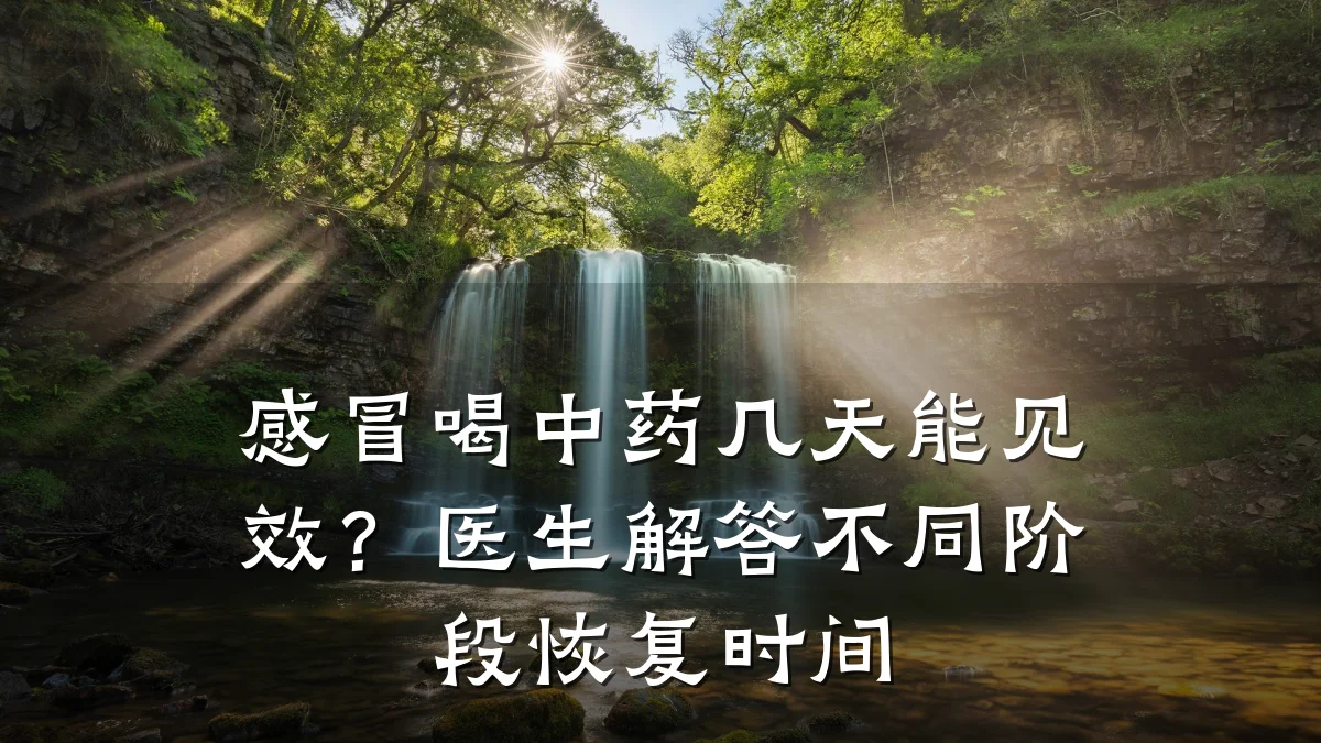 感冒喝中药几天能见效?医生解答不同阶段恢复时间