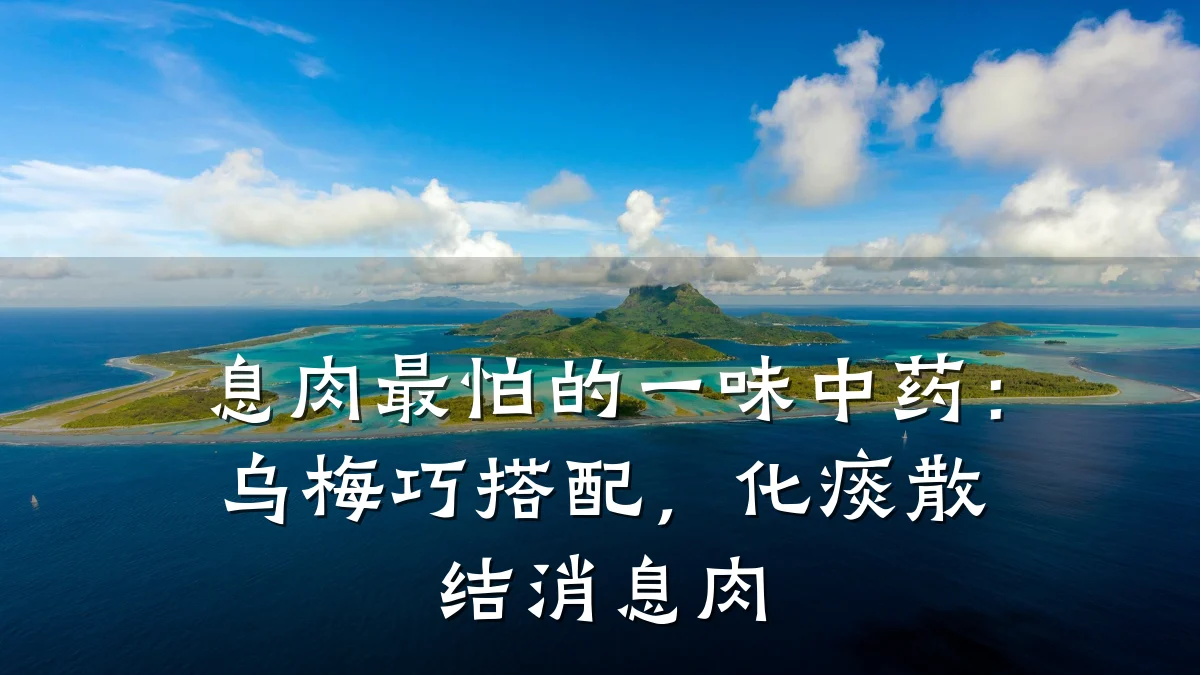 息肉最怕的一味中药:乌梅巧搭配,化痰散结消息肉