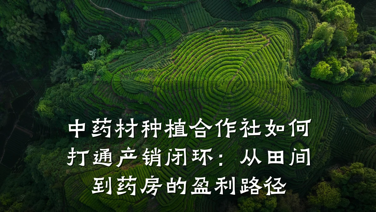 中药材种植合作社如何打通产销闭环:从田间到药房的盈利路径