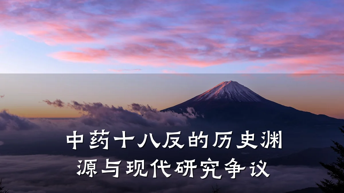 中药十八反的历史渊源与现代研究争议