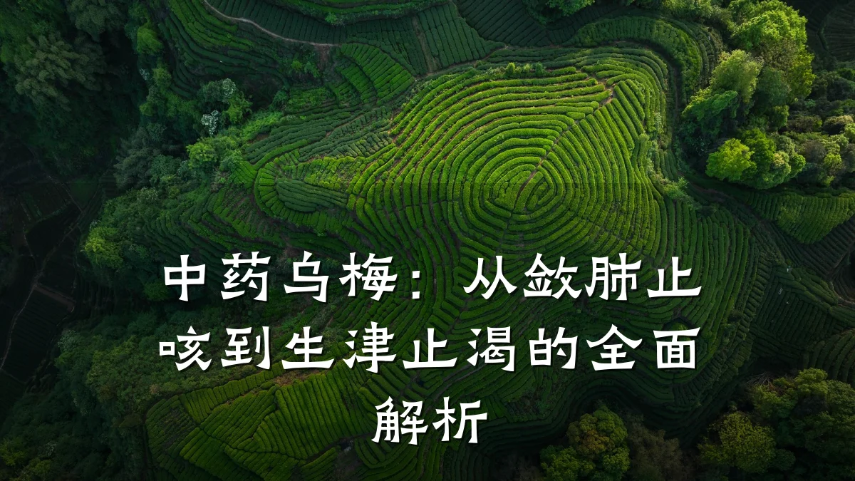 中药乌梅：从敛肺止咳到生津止渴的全面解析