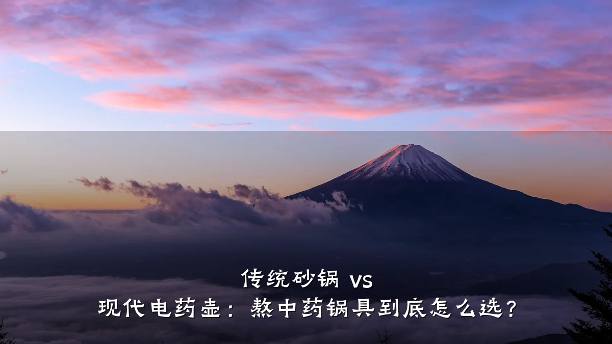 传统砂锅 vs 现代电药壶:熬中药锅具到底怎么选?