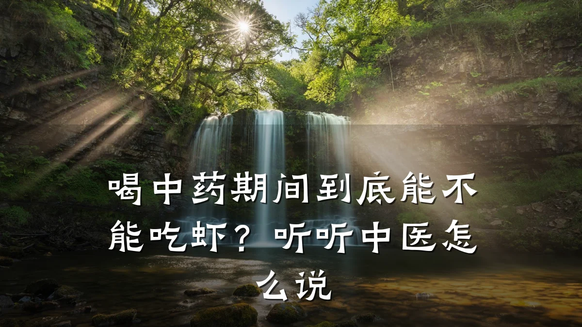 喝中药期间到底能不能吃虾？听听中医怎么说