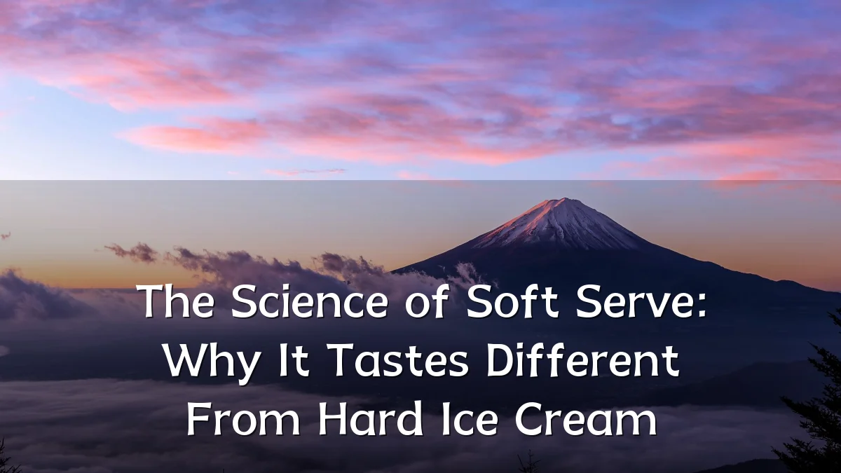 The Science of Soft Serve: Why It Tastes Different From Hard Ice Cream