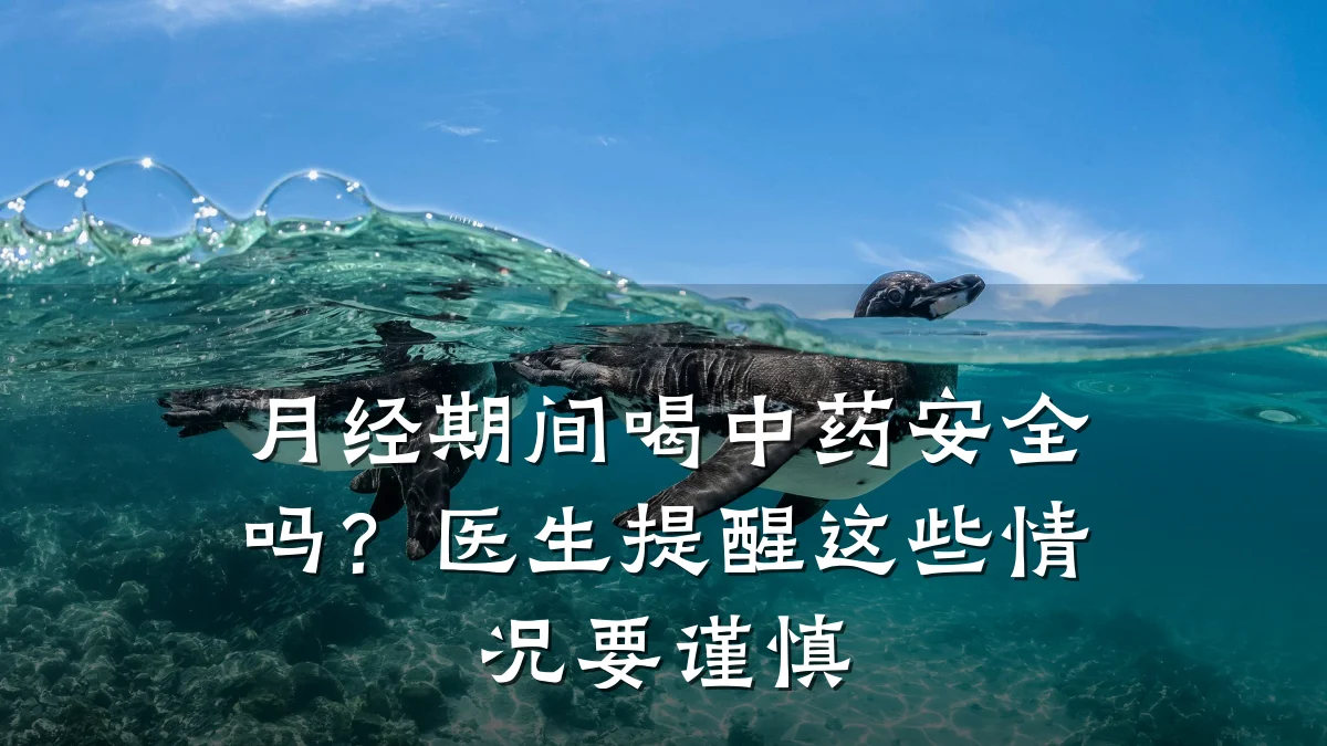 月经期间喝中药安全吗?医生提醒这些情况要谨慎