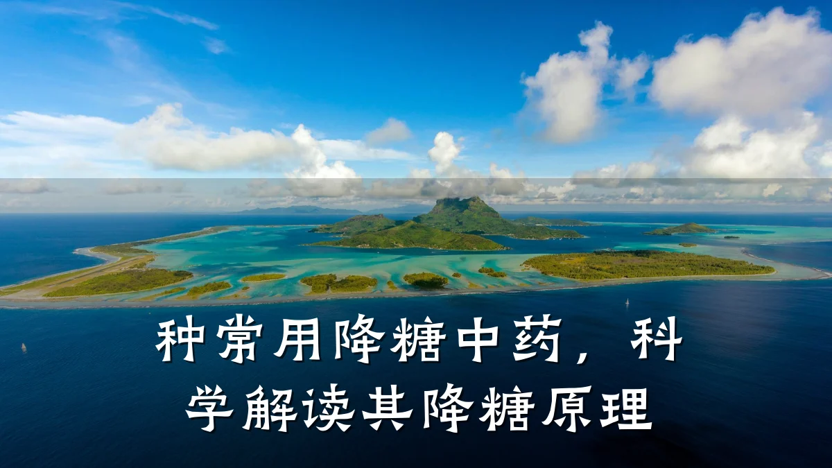 种常用降糖中药，科学解读其降糖原理