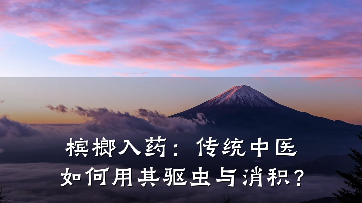 槟榔入药:传统中医如何用其驱虫与消积?