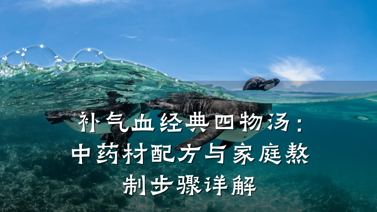 补气血经典四物汤：中药材配方与家庭熬制步骤详解
