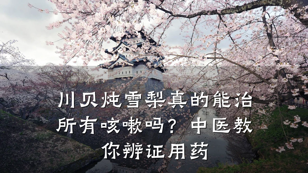 川贝炖雪梨真的能治所有咳嗽吗?中医教你辨证用药