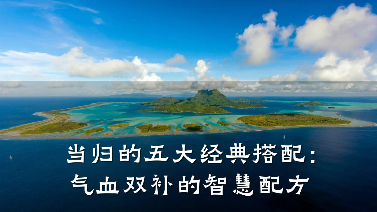当归的五大经典搭配:气血双补的智慧配方