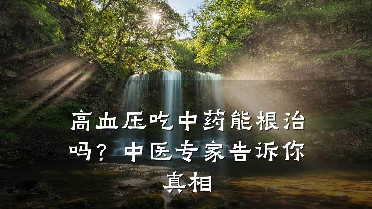 高血压吃中药能根治吗？中医专家告诉你真相