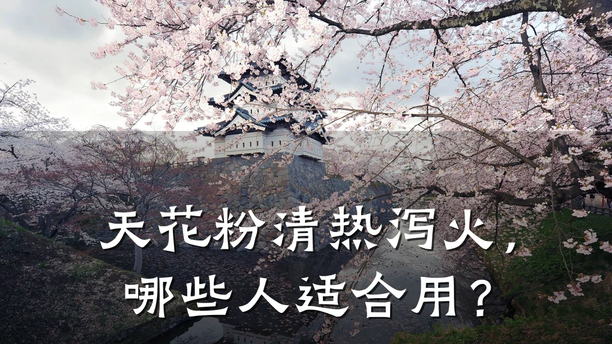 天花粉清热泻火，哪些人适合用？
