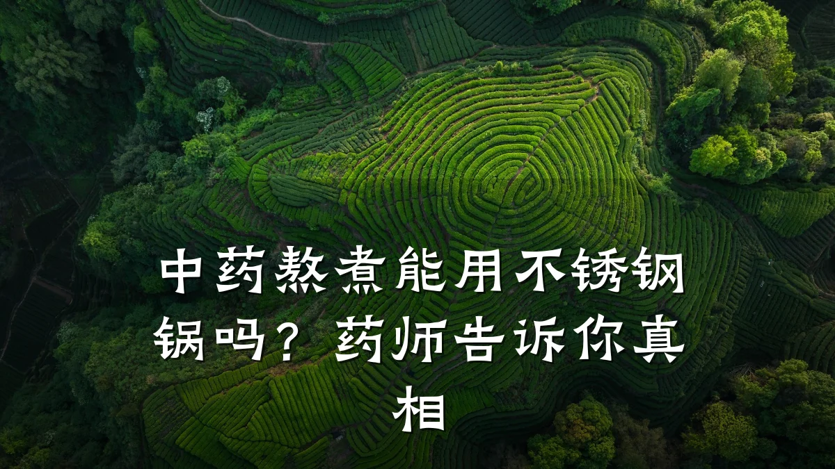 中药熬煮能用不锈钢锅吗?药师告诉你真相