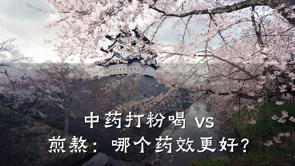 中药打粉喝 vs 煎熬:哪个药效更好?