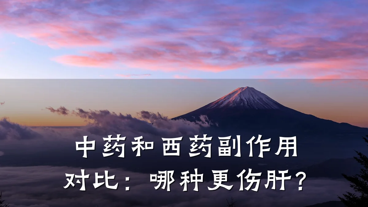 中药和西药副作用对比：哪种更伤肝？