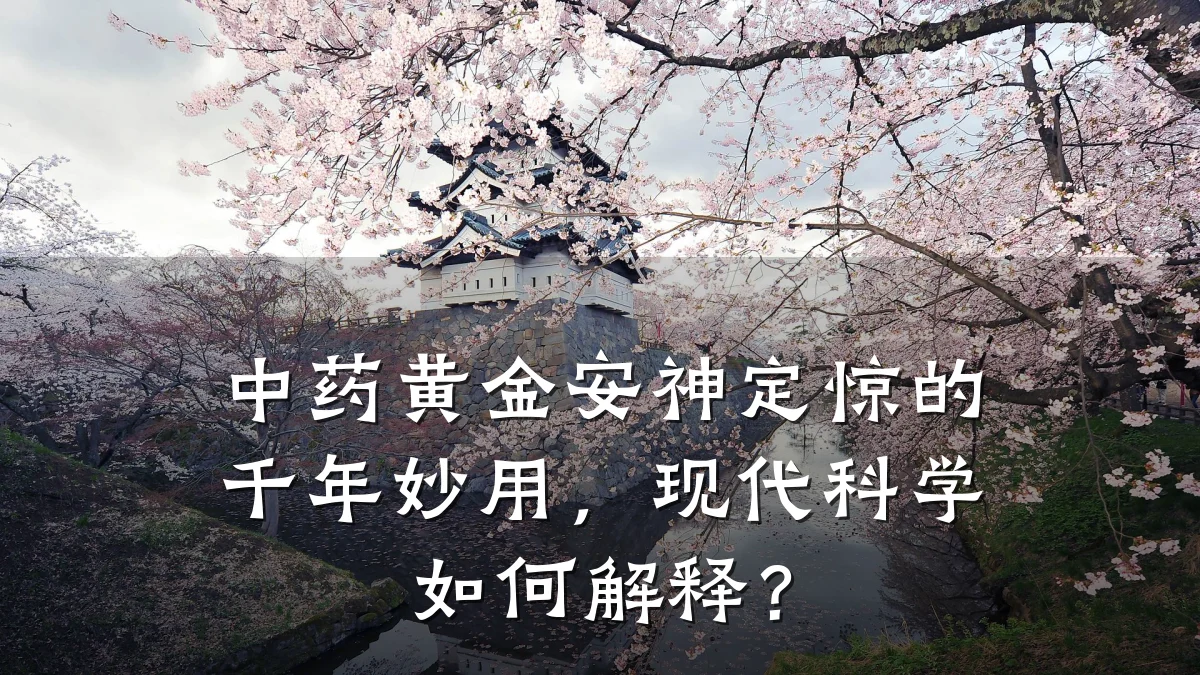 中药黄金安神定惊的千年妙用,现代科学如何解释?
