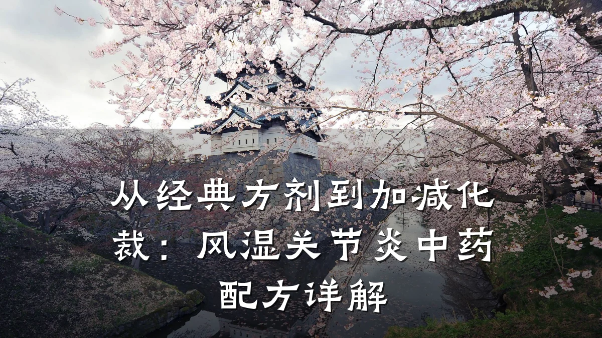 从经典方剂到加减化裁:风湿关节炎中药配方详解