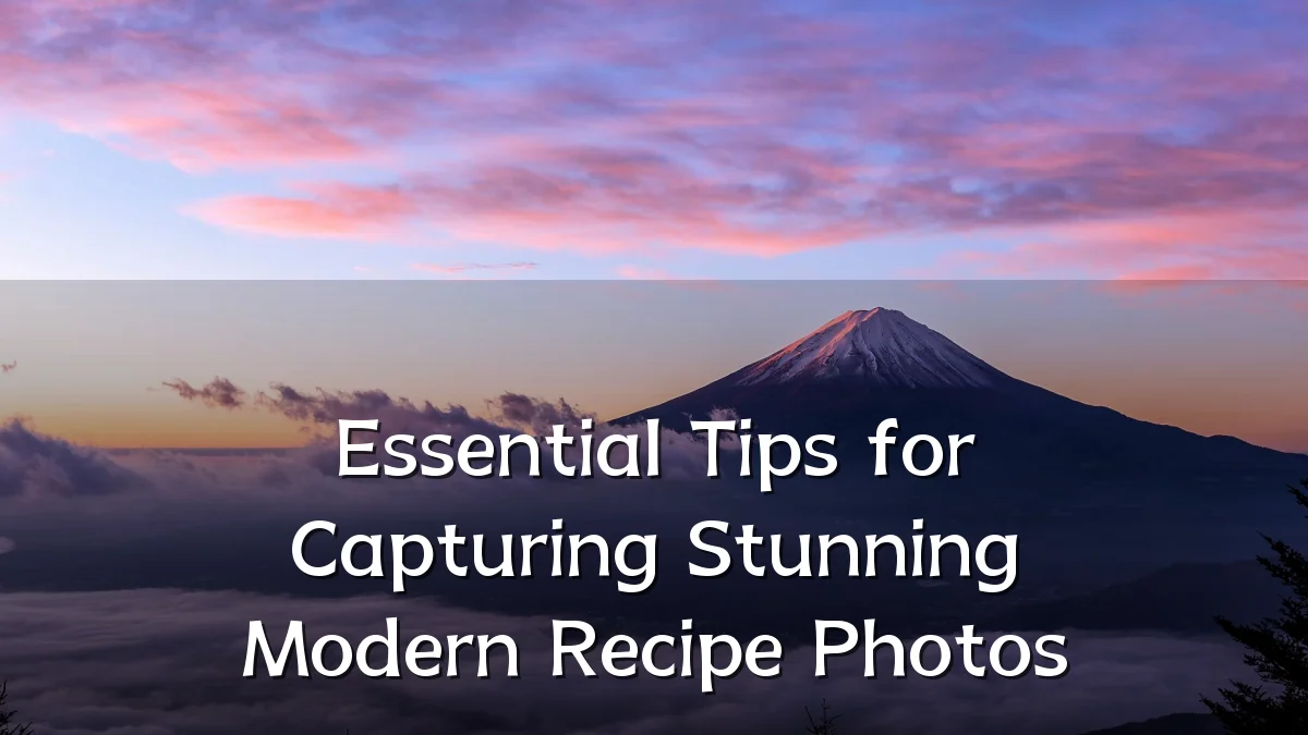 Essential Tips for Capturing Stunning Modern Recipe Photos