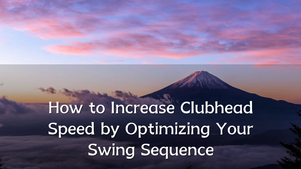 How to Increase Clubhead Speed by Optimizing Your Swing Sequence