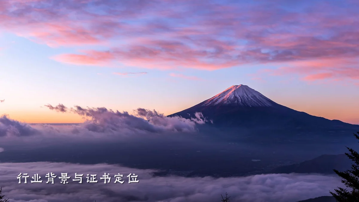 行业背景与证书定位