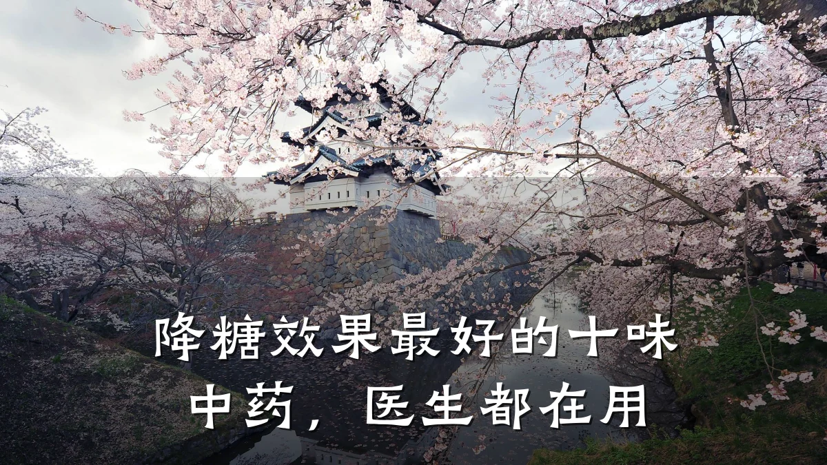 降糖效果最好的十味中药,医生都在用