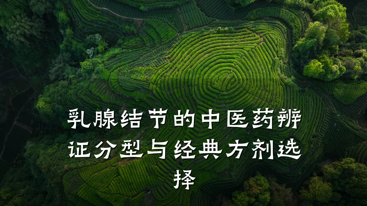 乳腺结节的中医药辨证分型与经典方剂选择