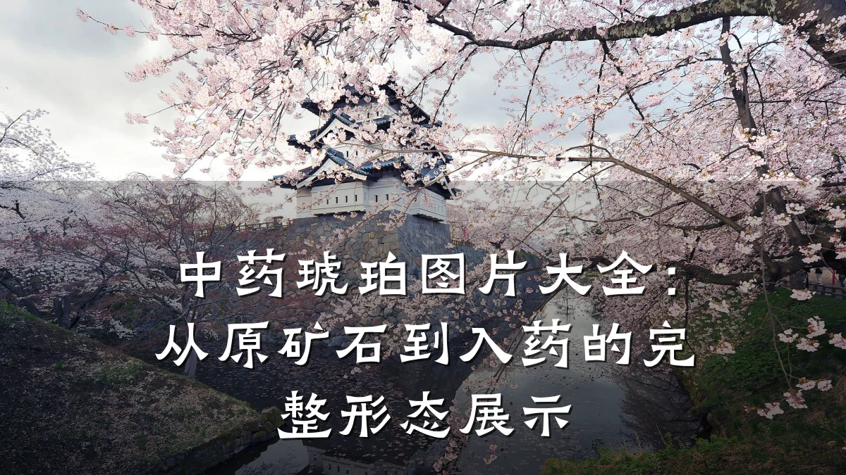 中药琥珀图片大全:从原矿石到入药的完整形态展示