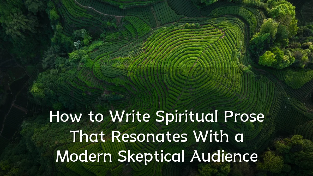 How to Write Spiritual Prose That Resonates With a Modern Skeptical Audience
