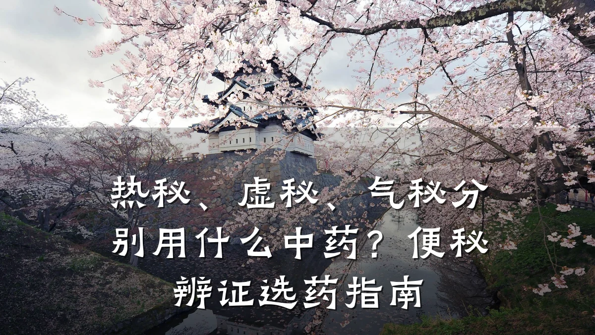 热秘、虚秘、气秘分别用什么中药?便秘辨证选药指南