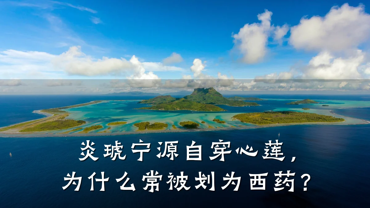 炎琥宁源自穿心莲,为什么常被划为西药?