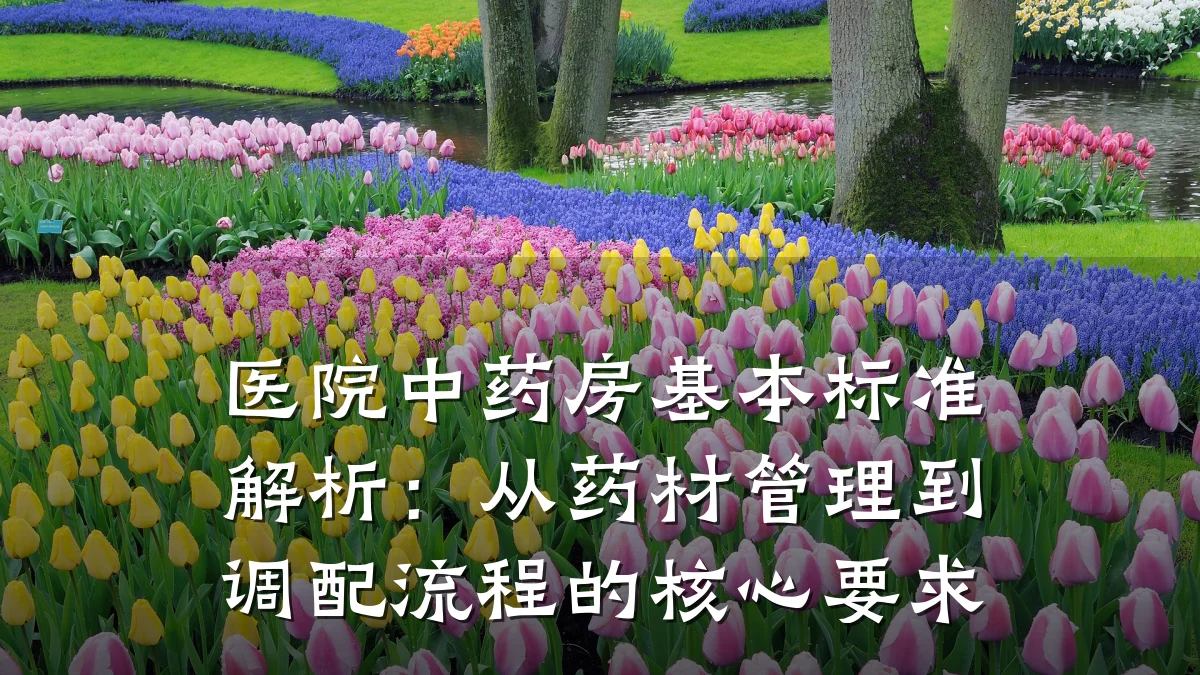医院中药房基本标准解析:从药材管理到调配流程的核心要求