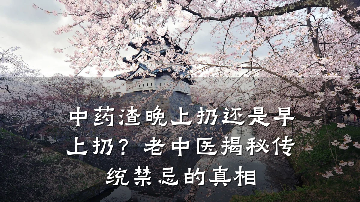 中药渣晚上扔还是早上扔？老中医揭秘传统禁忌的真相