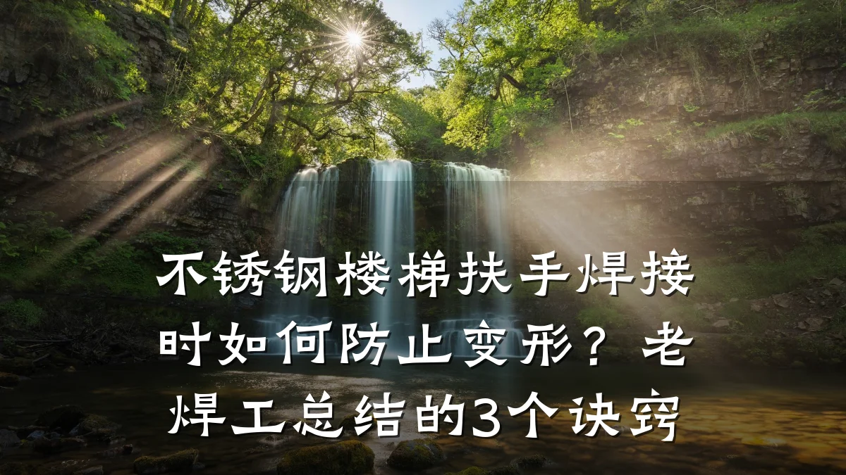 不锈钢楼梯扶手焊接时如何防止变形？老焊工总结的3个诀窍