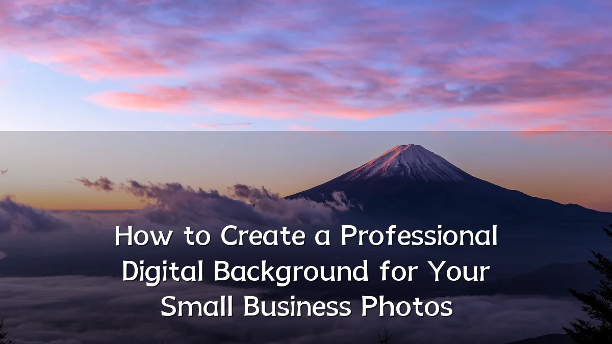 How to Create a Professional Digital Background for Your Small Business Photos