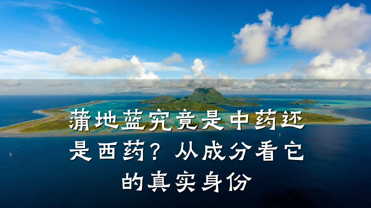 蒲地蓝究竟是中药还是西药?从成分看它的真实身份