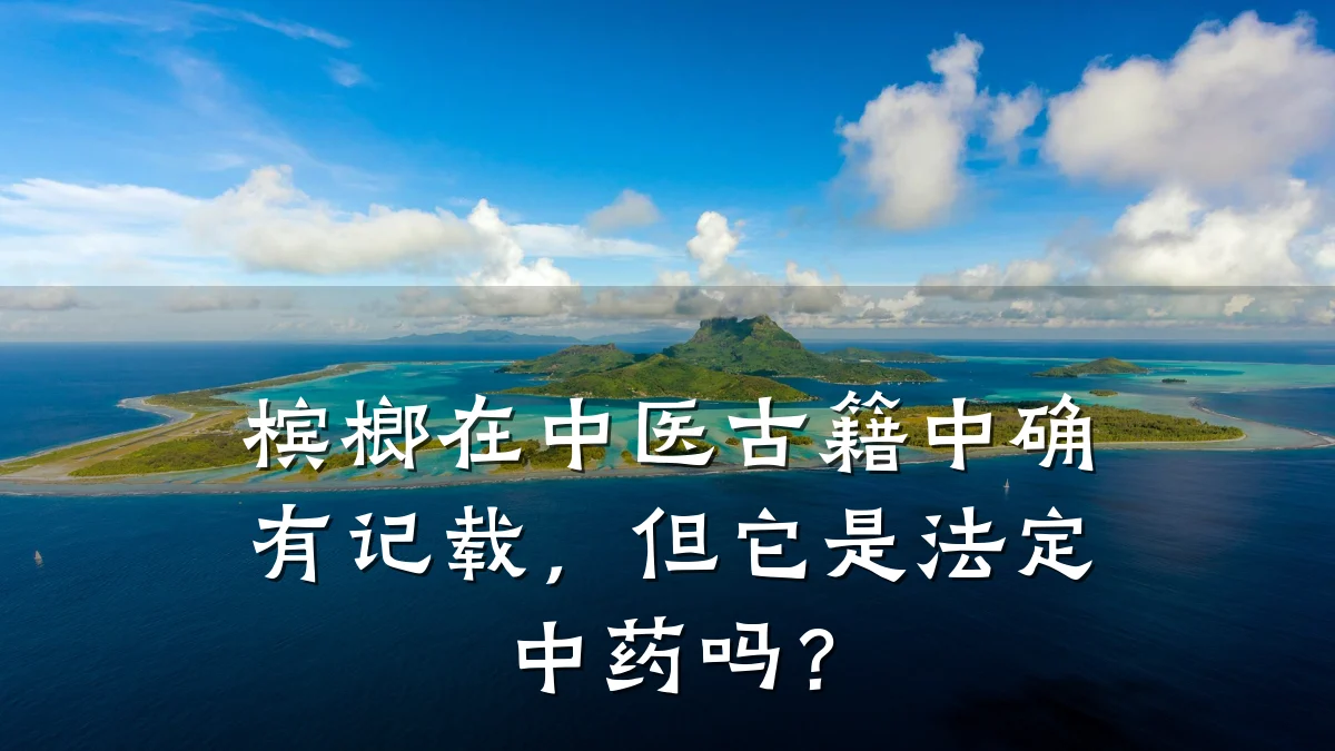 槟榔在中医古籍中确有记载,但它是法定中药吗?