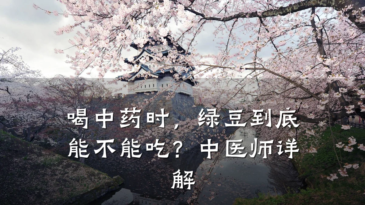 喝中药时,绿豆到底能不能吃?中医师详解