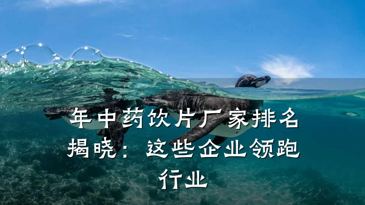 年中药饮片厂家排名揭晓:这些企业领跑行业