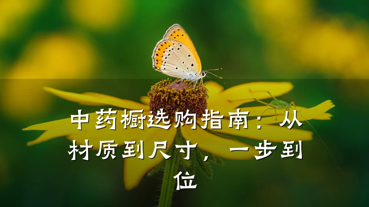 中药橱选购指南:从材质到尺寸,一步到位